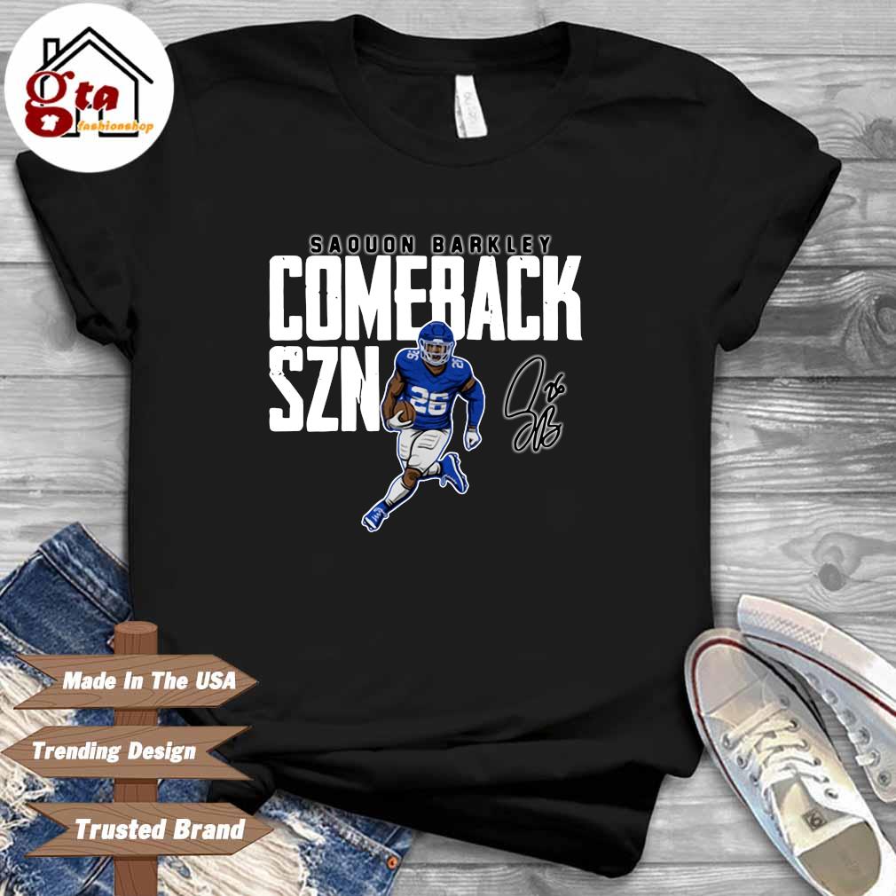 Saquon Barkley New York Giants Superstar Pose signature 2023 shirt, hoodie,  sweater, long sleeve and tank top