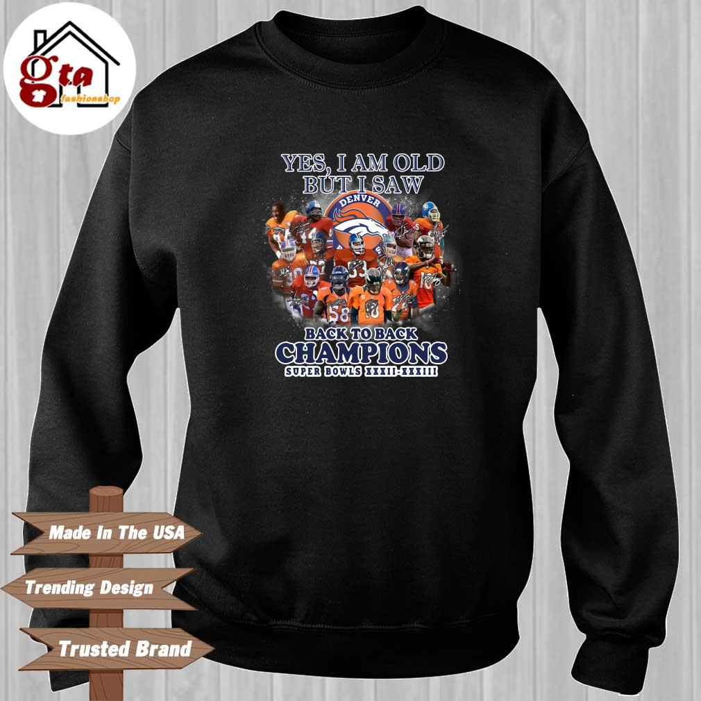 Super bowl champions denver broncos back 2 back shirt, hoodie, sweater,  long sleeve and tank top