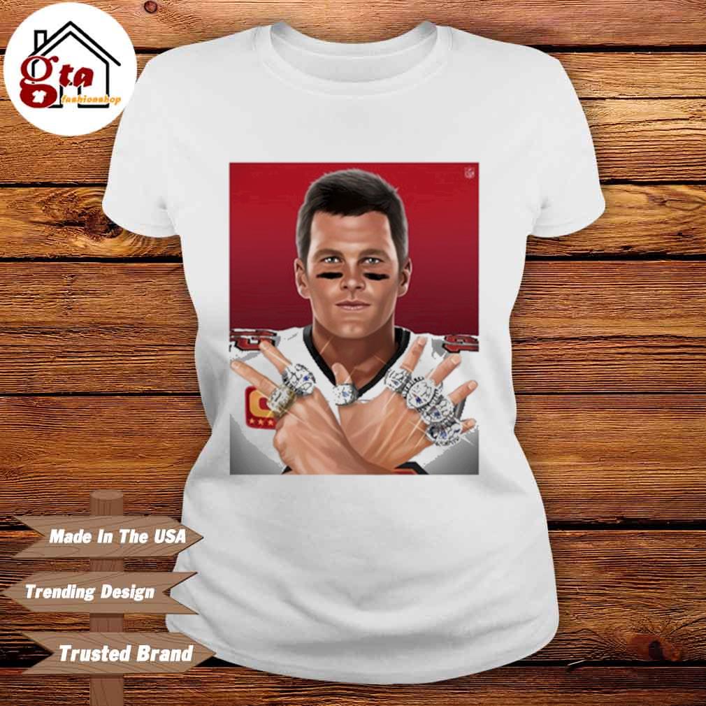 Tom Brady Tampa Bay Buccaneers And New England Patriots 7 Rings 2023 Shirt,  hoodie, sweater, long sleeve and tank top