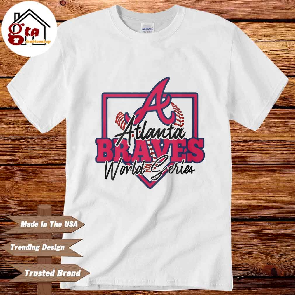 Whimsical Thinker Braves World Series Champion Long Sleeve T-Shirt