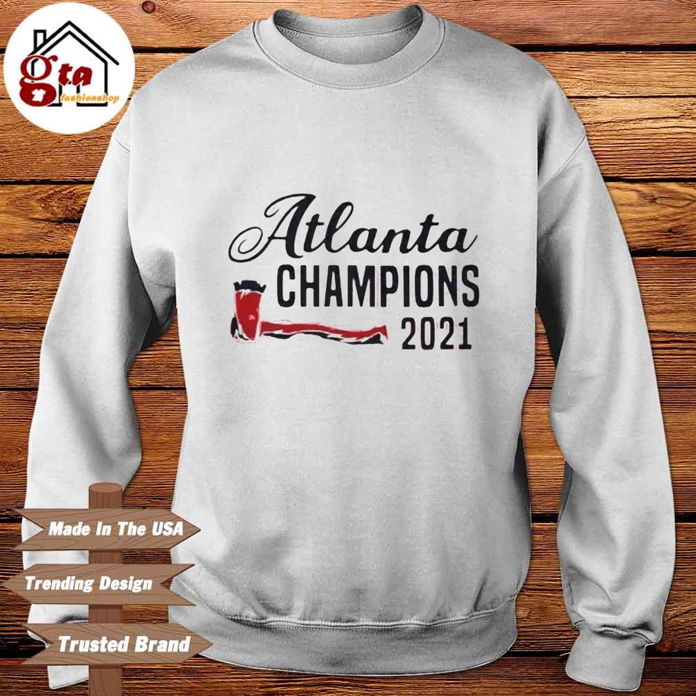 Whimsical Thinker Braves World Series Champion Long Sleeve T-Shirt