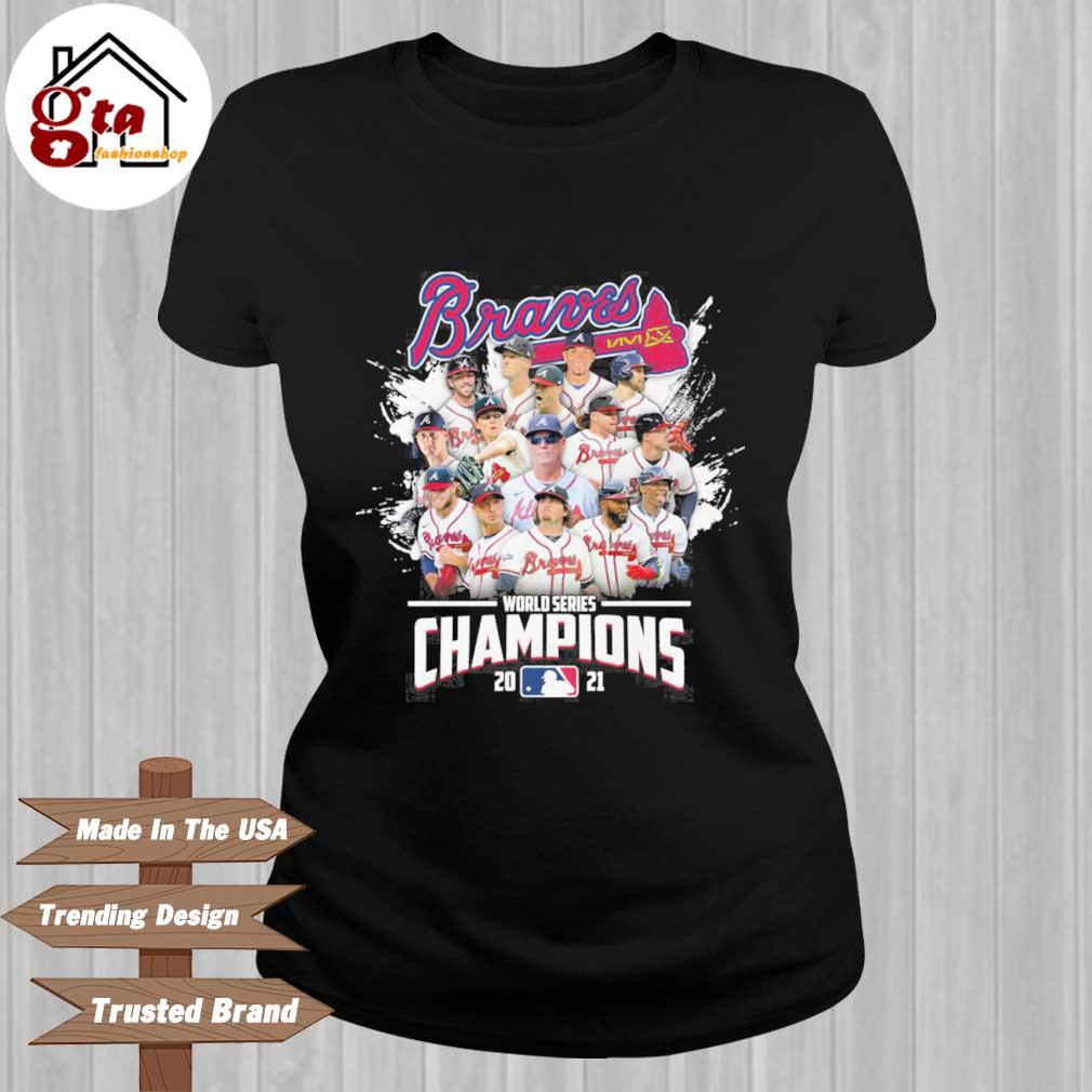 Official Atlanta Braves 2021 World Series Champions Signatures Roster T- Shirt, hoodie, sweater, long sleeve and tank top