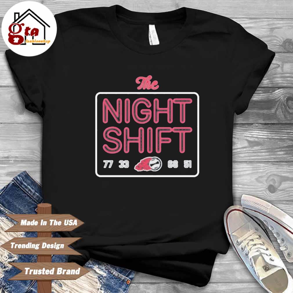 Atlanta Braves The Night Shift 77 33 68 51 Champion 2021 T Shirt