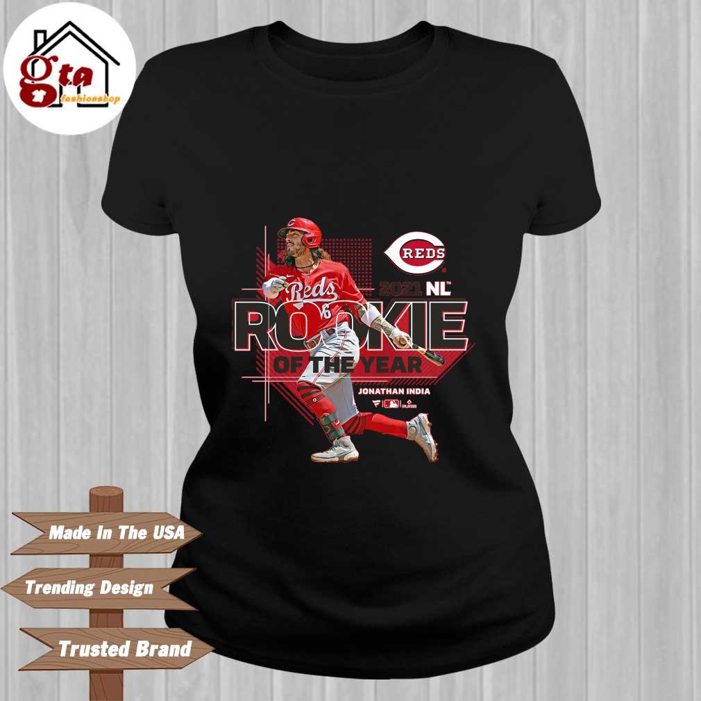 Jonathan India Cincinnati Reds 2021 NL Rookie of the years shirt, hoodie,  sweater, long sleeve and tank top