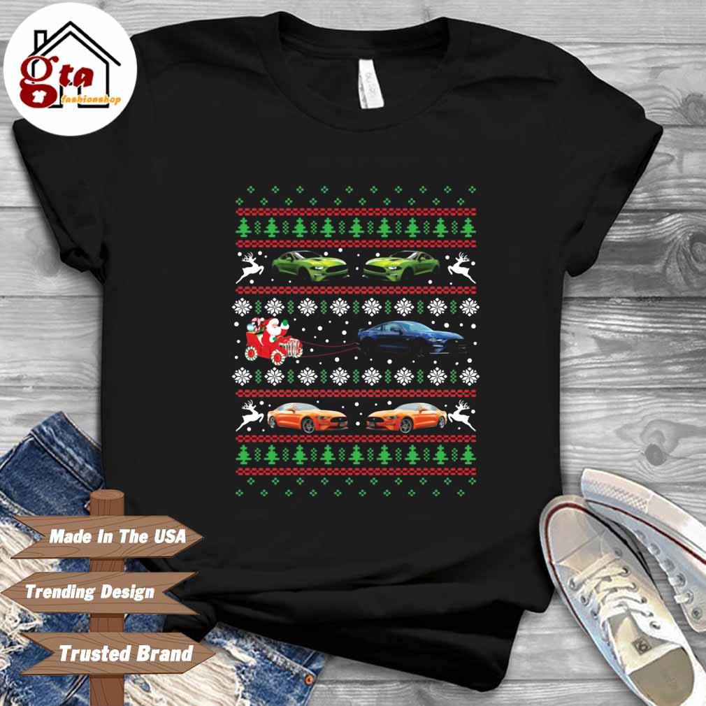 mustang christmas sweater