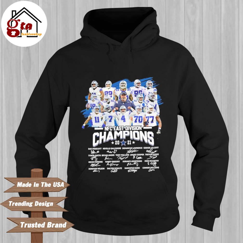 Dallas Cowboys Team Signature 2021 NFC East Champions Unisex T