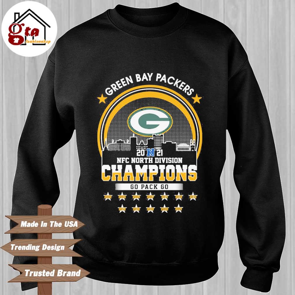 Green bay packers football team 2022 nfc north division champions shirt,  hoodie, sweater, long sleeve and tank top