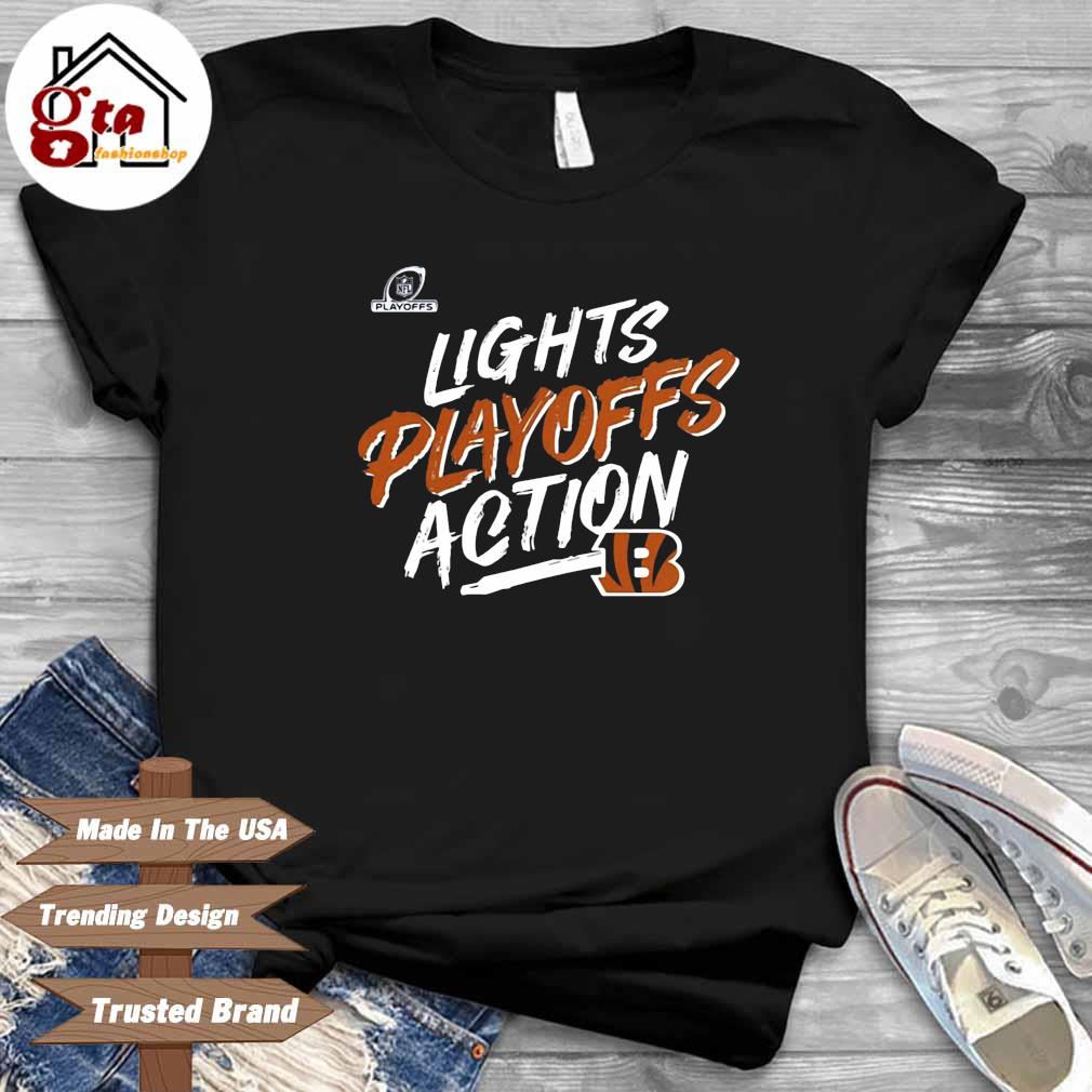 Cincinnati Bengals 2022 Nfl Playoffs Bound Lights Action Shirt - Trends  Bedding