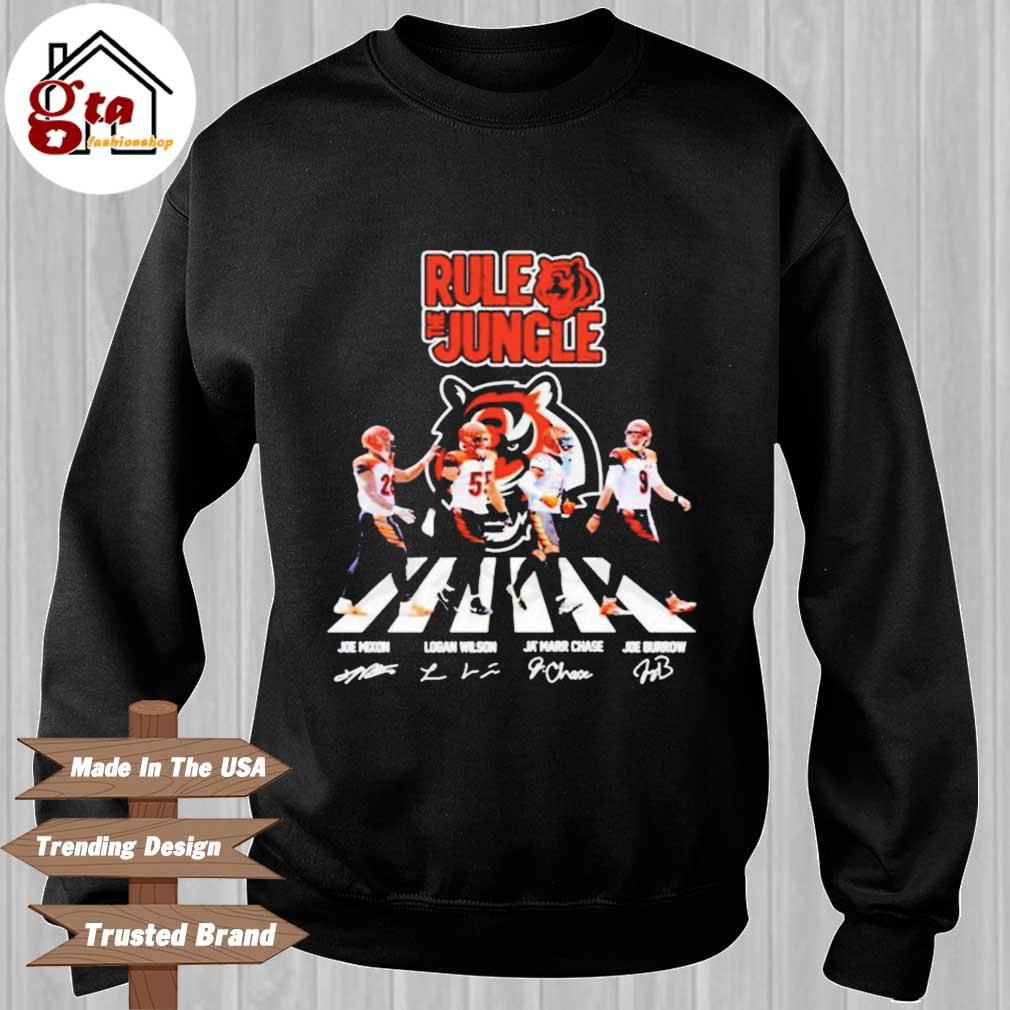 Bengals Christmas 2022 Abbey road signatures shirt, hoodie