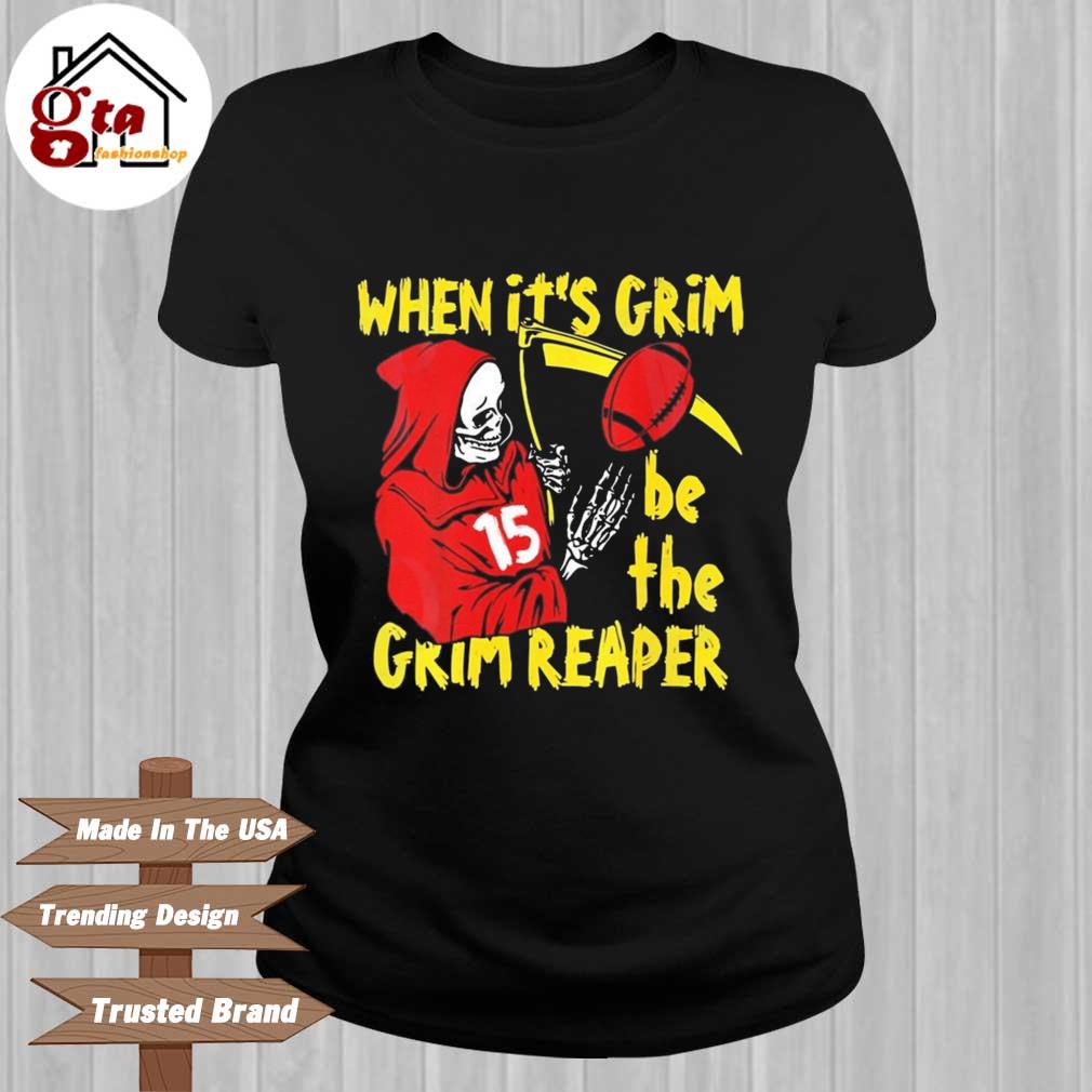 The Death Patrick Mahomes When It's Grim Be The Grim Reaper shirt, hoodie,  sweater, long sleeve and tank top