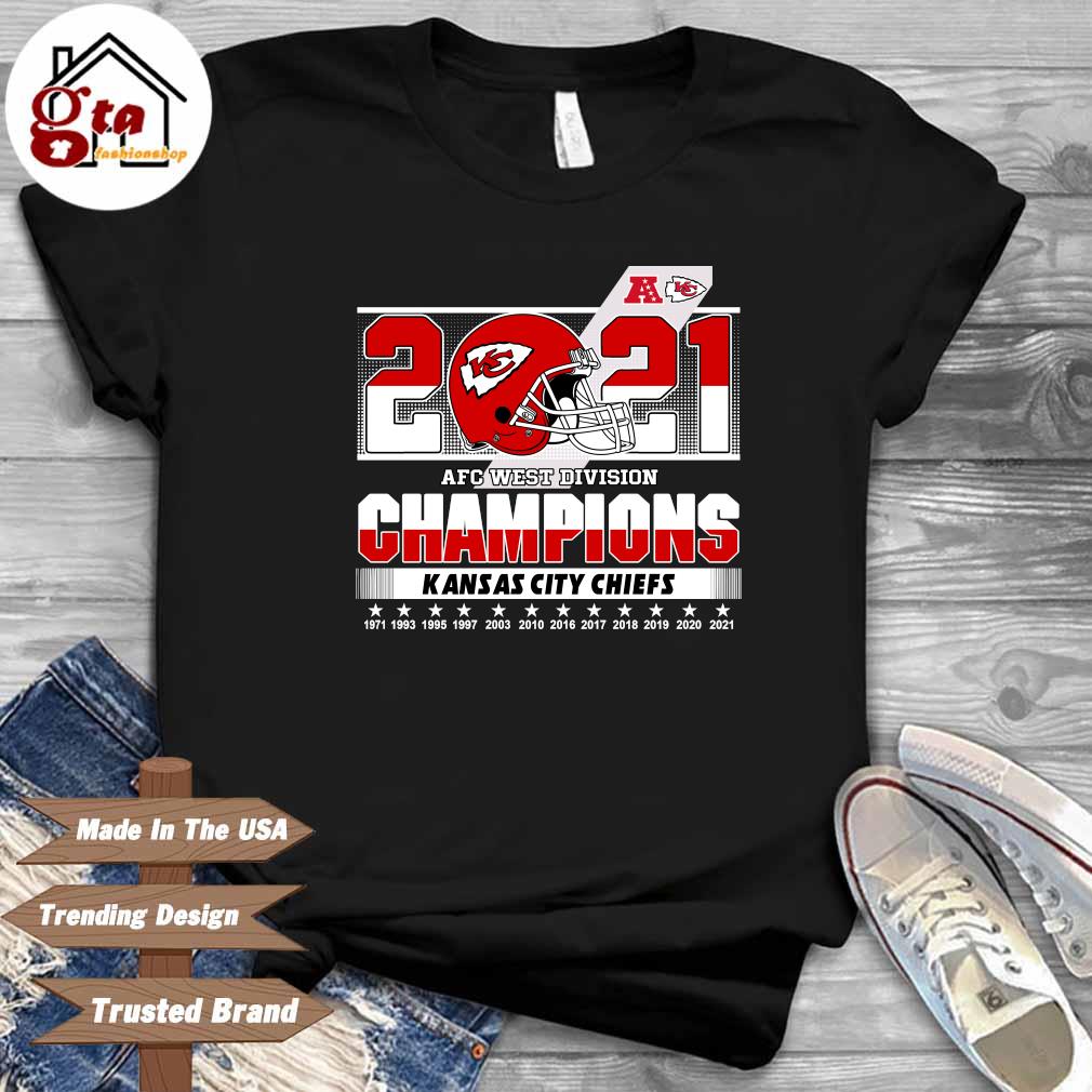 Best 2021 afc west Division Kansas city Chiefs champions shirt, hoodie,  sweater, long sleeve and tank top