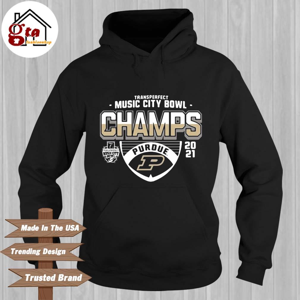 Purdue Boilermakers Transperfect Music City Bowl Champs 2021 Hoodie