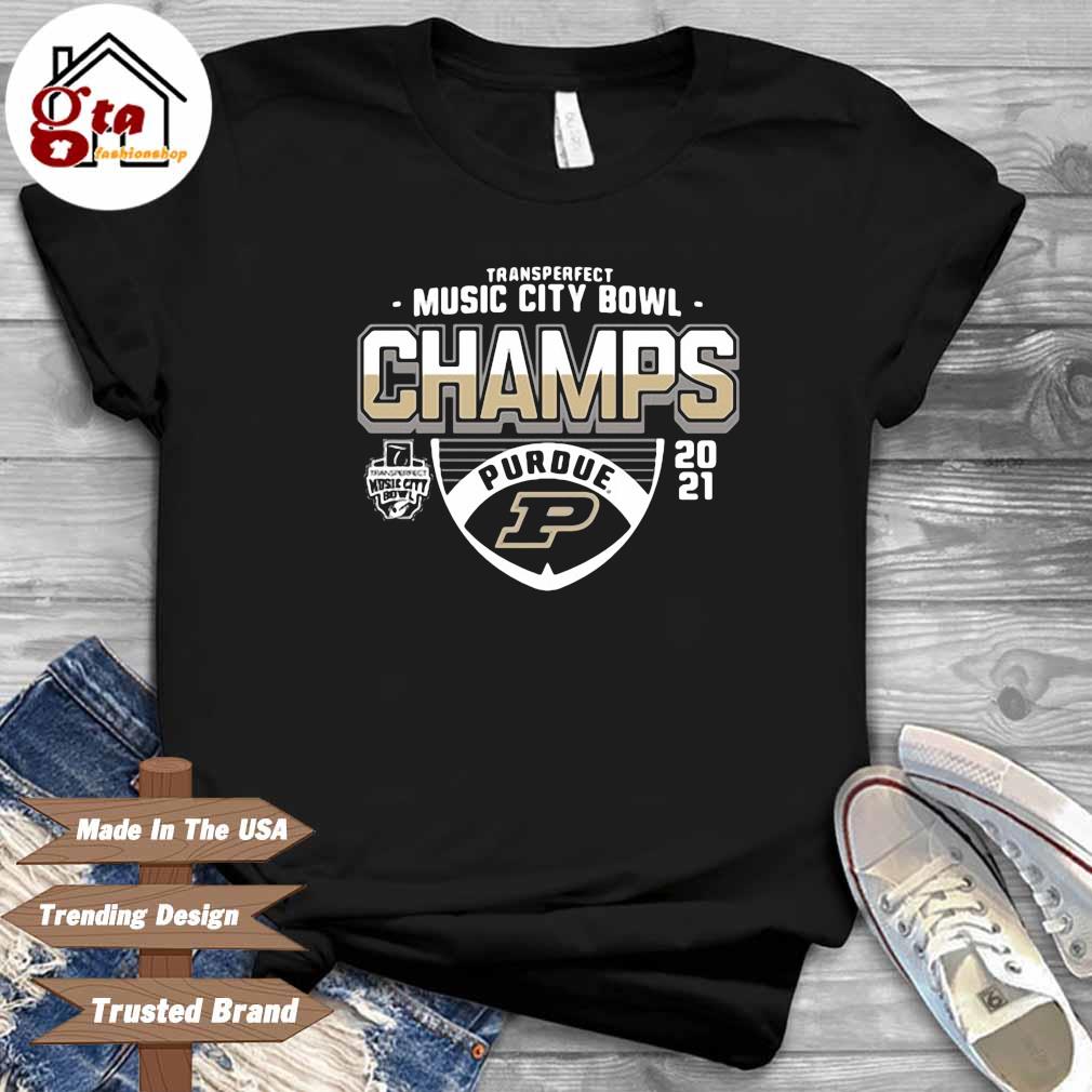 Purdue Boilermakers Transperfect Music City Bowl Champs 2021 shirt