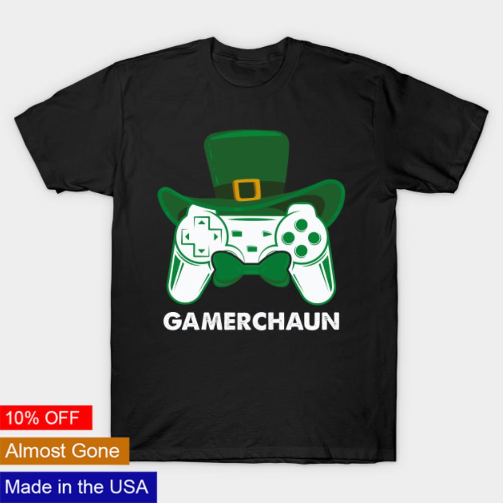 St Patricks Day Leprechaun Gamer Shirt