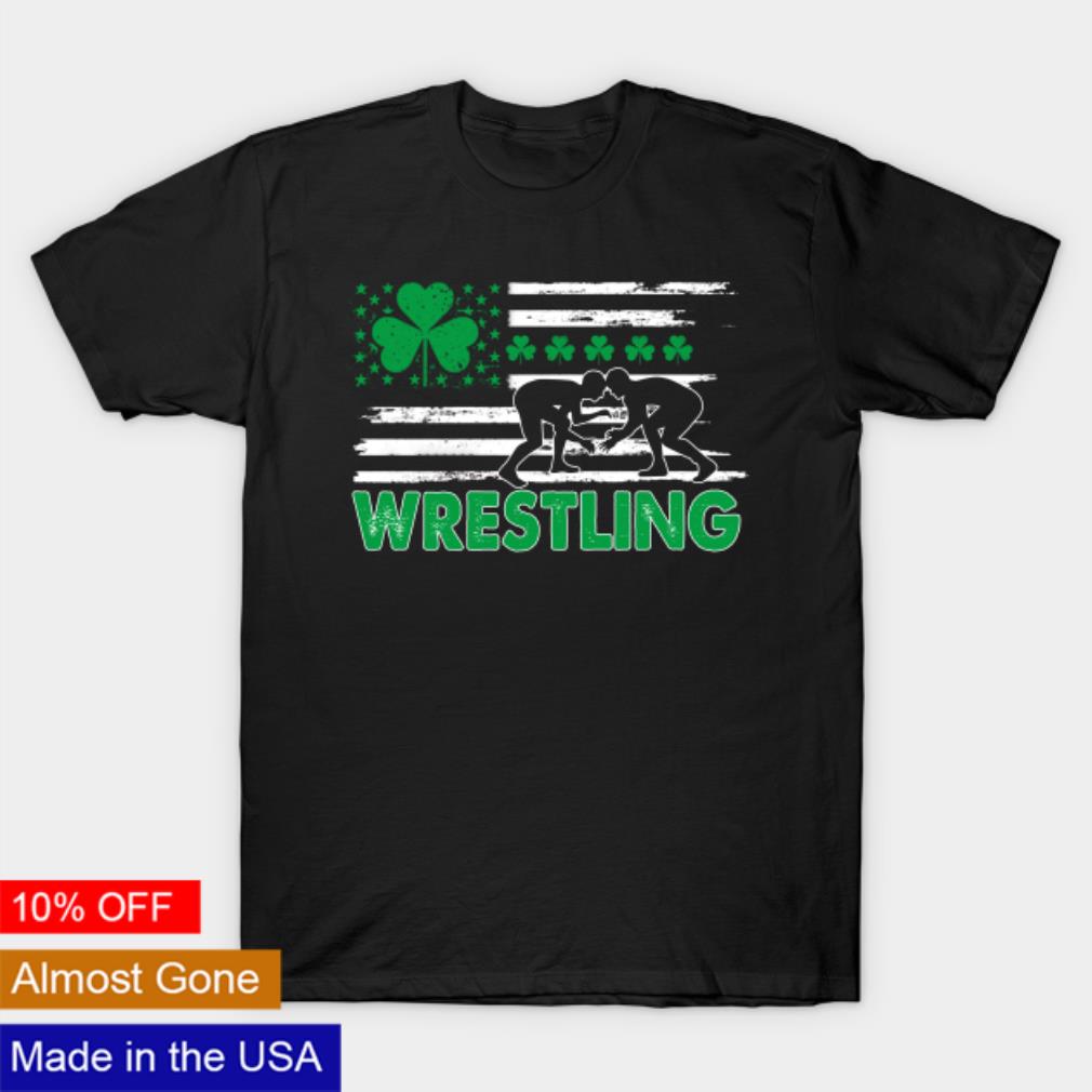 St Patrick’s Day – Wrestling USA Flag shirt