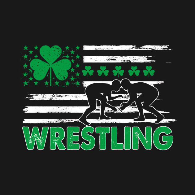 St Patrick’s Day – Wrestling USA Flag t-shirt