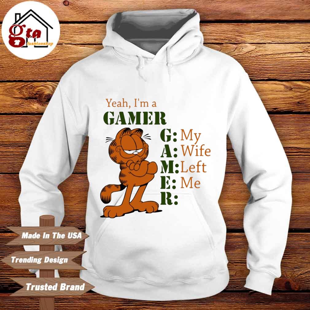garfield gamer shirt