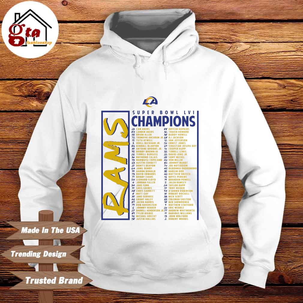 Los Angeles Rams Super Bowl LVI Champions 13 2022 shirt, hoodie, sweater,  long sleeve and tank top