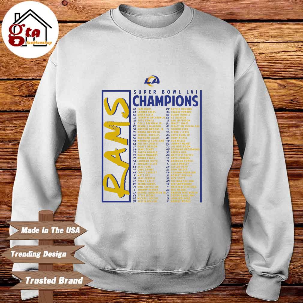 Super Bowl LVI Champions Los Angeles Rams t-shirt, hoodie, sweater, long  sleeve and tank top