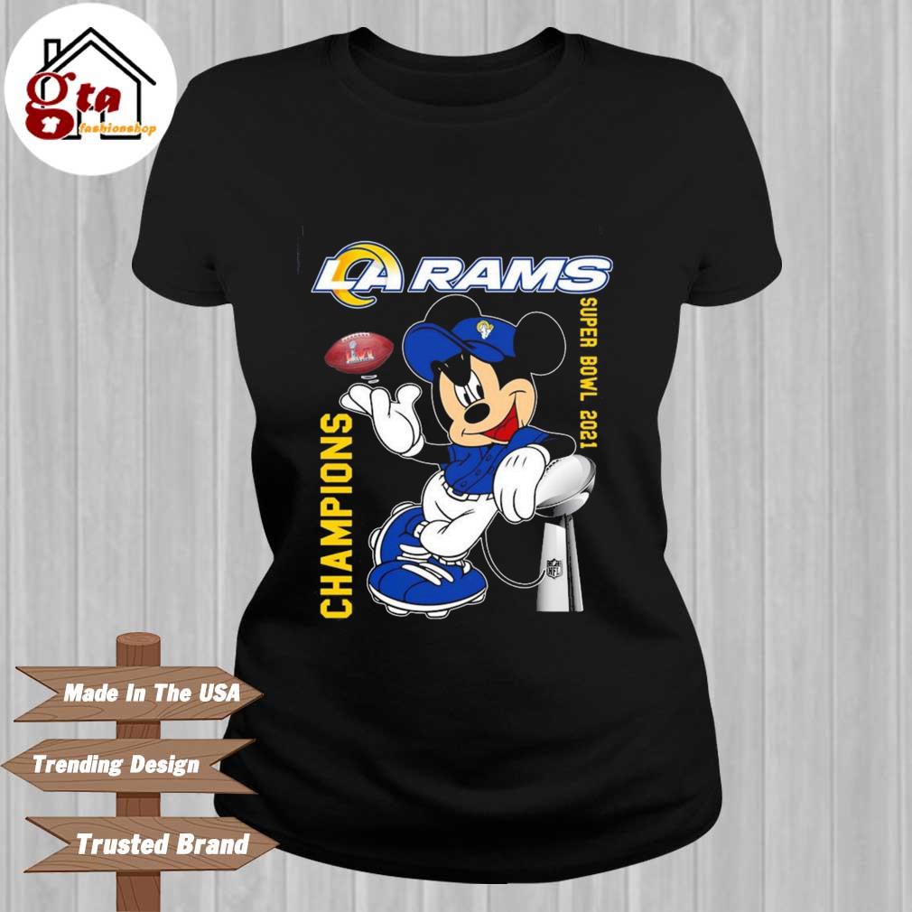 Mickey Mouse Los Angeles Rams Super Bowl 2022 Champions Shirt