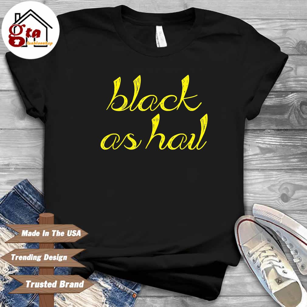 black as hail michigan t shirt