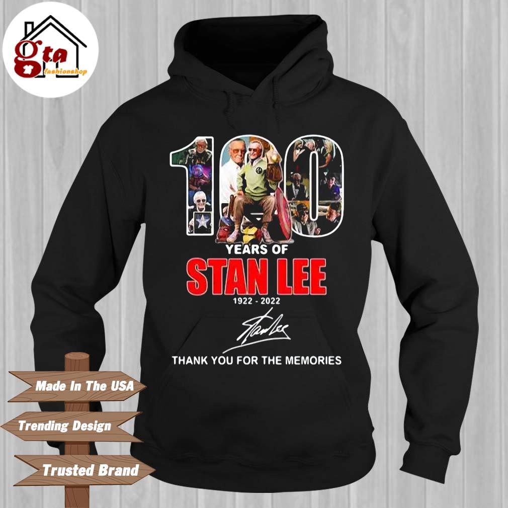100 years of Stan Lee 1922 2022 signature Hoodie