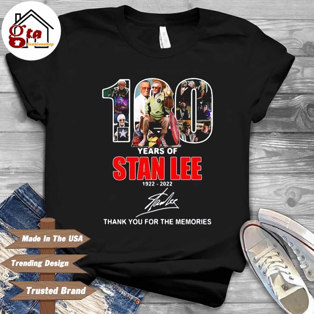 100 years of Stan Lee 1922 2022 signature shirt