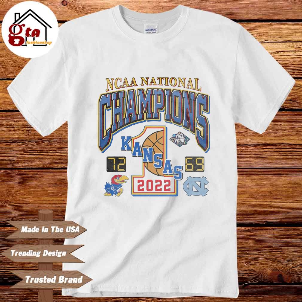 2022 NCAA National Champions Kansas Jayhawks 72 North Carolina Tar Heels 69 shirt