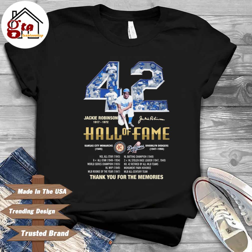 42 Jackie Robinson greatest of all time signature shirt, hoodie, sweater,  long sleeve and tank top