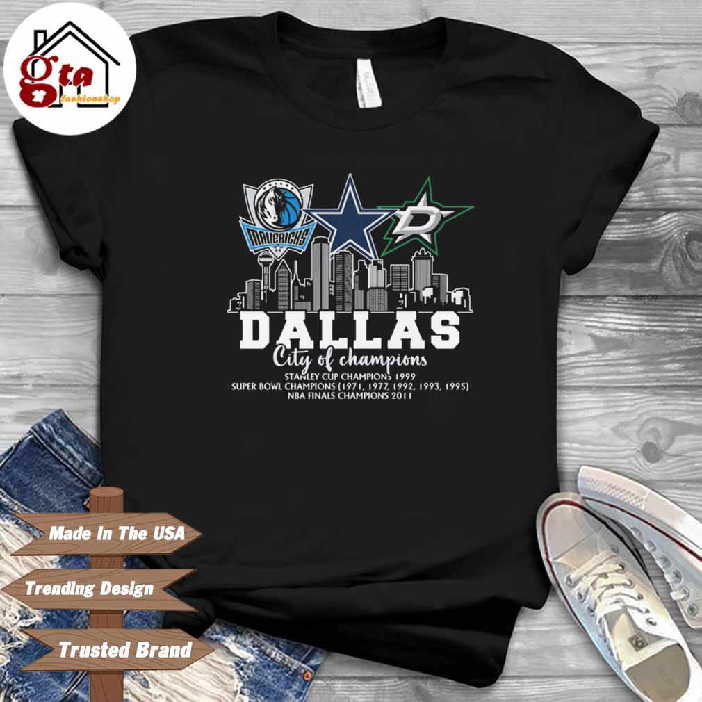 Dallas Team Sports Dallas Cowboys Mavericks Rangers And Stars 2023 Shirt -  Banantees