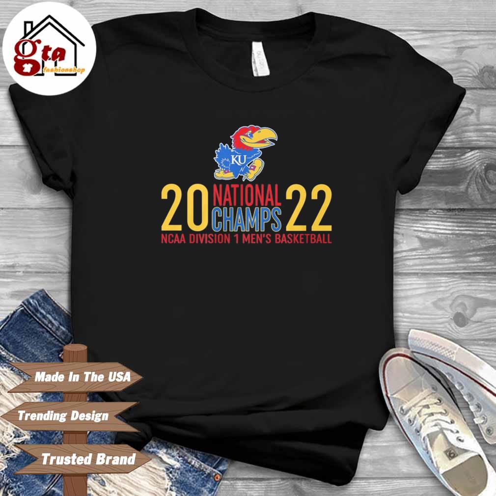 Kansas Jayhawks National Champs 2022 NCAA Division 1 Men's Basketball shirt