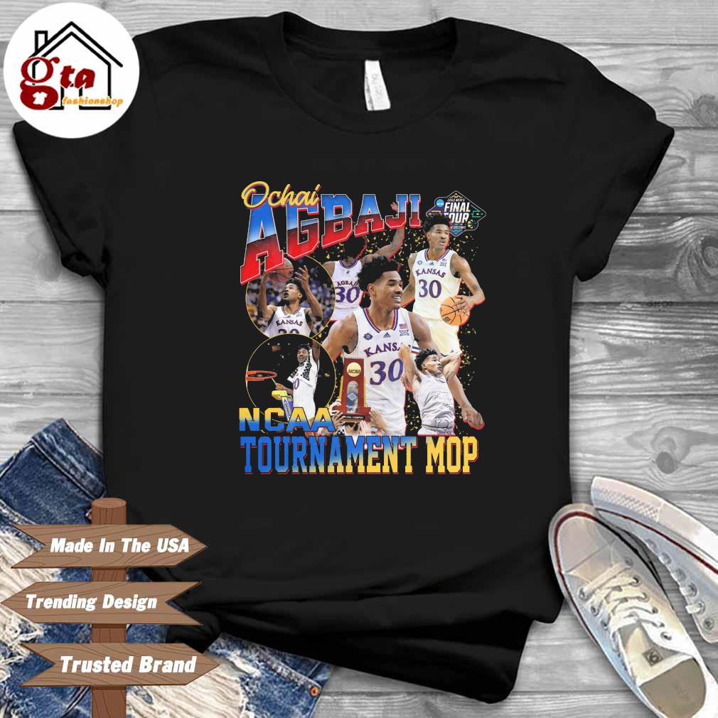 Kansas Jayhawks Ochai Agbaji NCAA Tournament Mop shirt
