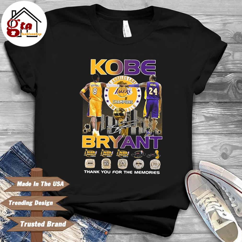 lakers championship shirt with kobe