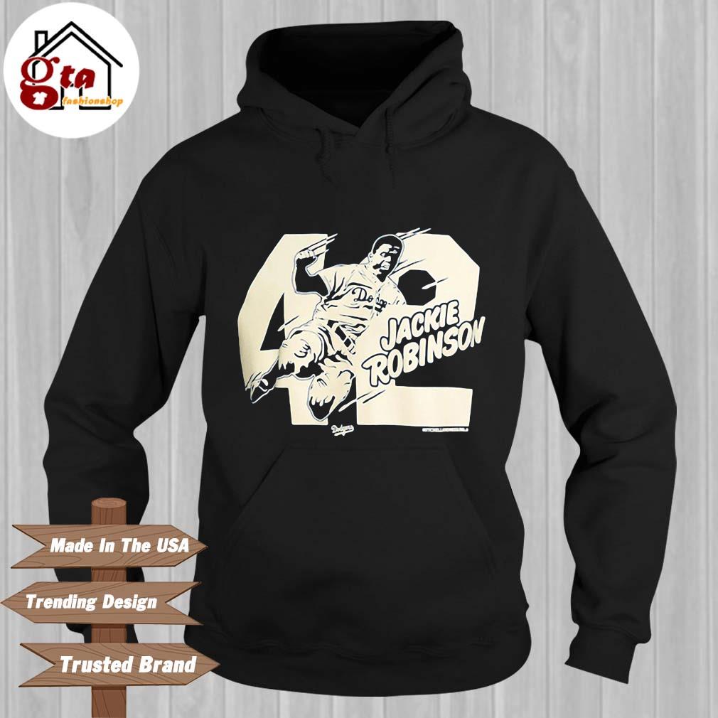 Los Angeles Dodgers Jackie Robinson Mitchell ' Ness Black Sliding 42 Shirt,  hoodie, sweater, long sleeve and tank top