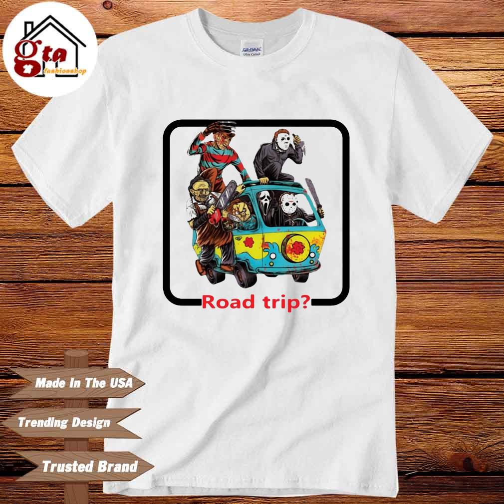 Official the massacre machine horror road trip characters shirt