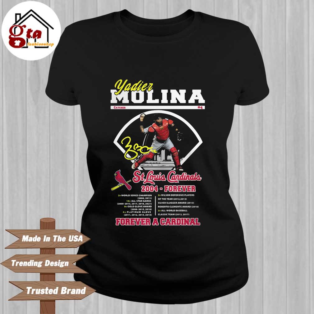 Yadier Molina 4 St. Louis Cardinals baseball catcher signature shirt,  hoodie, sweater, long sleeve and tank top