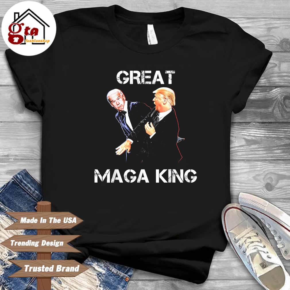 Great Maga King Trump Slap Biden Pro Trump 2024 Shirt