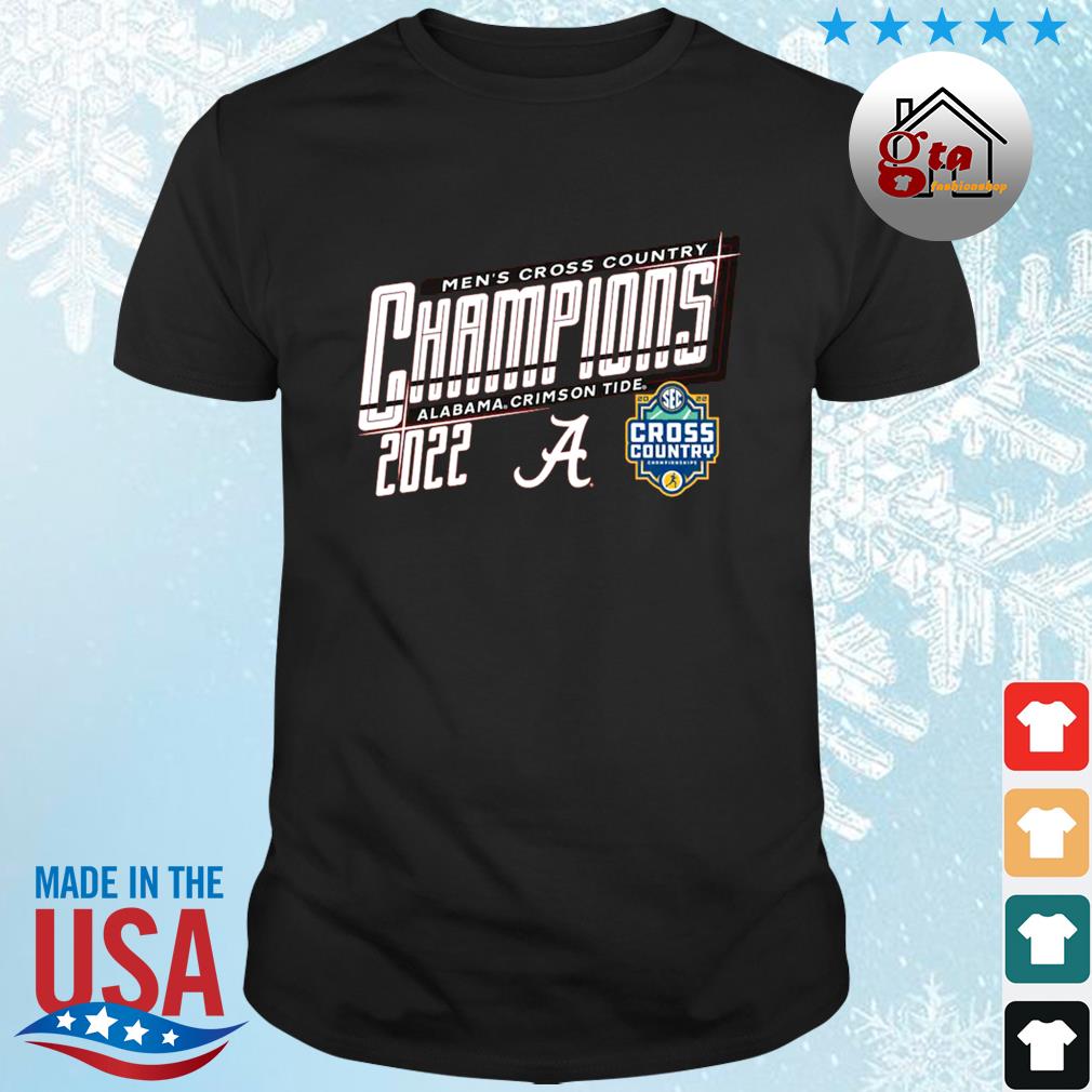 Alabama Crimson Tide Blue 84 2022 Men's SEC Cross Country Champions Shirt