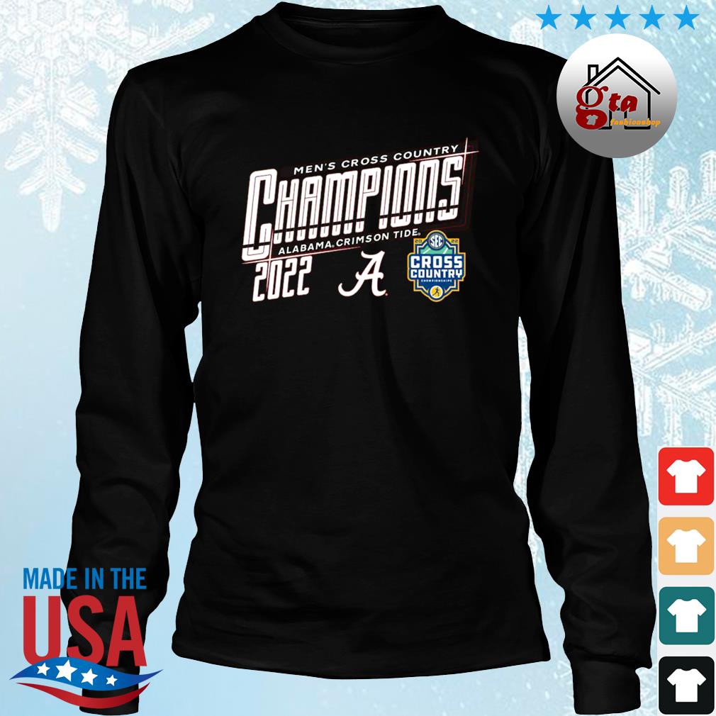 Alabama Crimson Tide Blue 84 2022 Men's SEC Cross Country Champions Shirt Longsleeve den