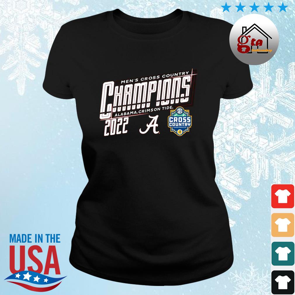 Alabama Crimson Tide Blue 84 2022 Men's SEC Cross Country Champions Shirt ladies
