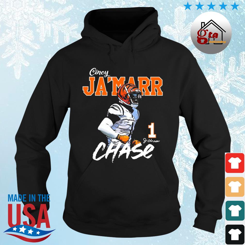 Cincinnati Bengals Legend Cincy Ja'marr Chase Number 1 Signature Shirt hoodie