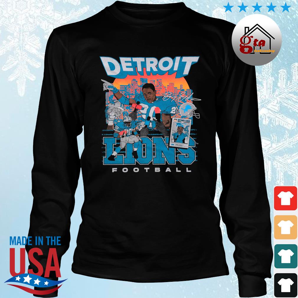Detroit Lions Barry Sanders SMPLFD Signature Shirt Longsleeve den
