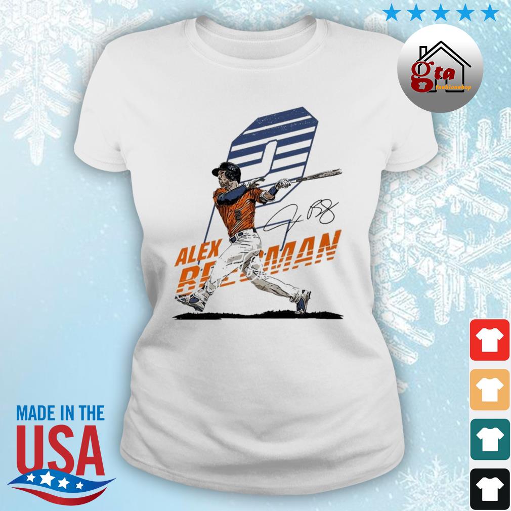 Houston Astros Alex Bregman Number 2 Signature 2022 Shirt ladies