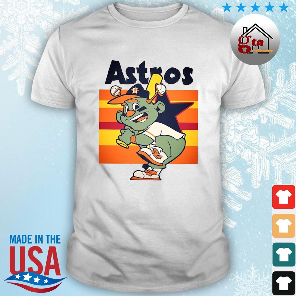 Houston Astros World Series 2022 Baseball Orbit Mascot We Want Houston Vintage Shirt