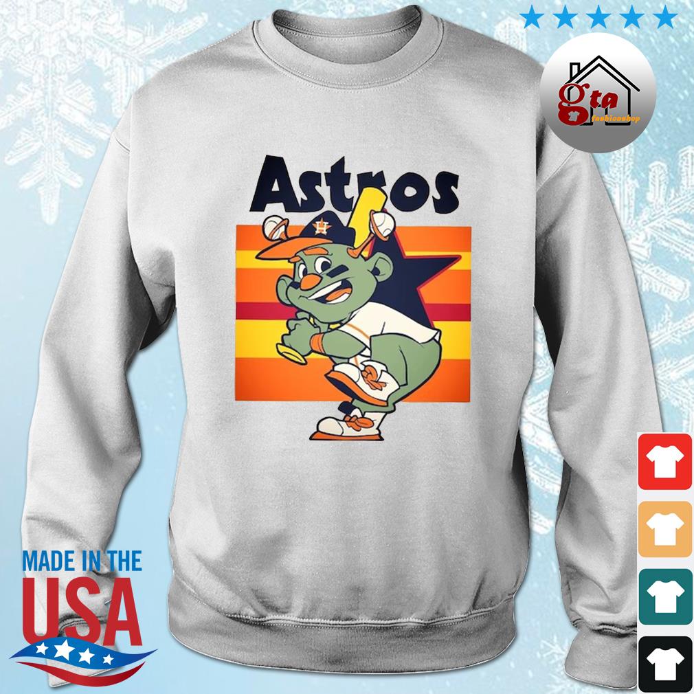 Houston Astros World Series 2022 Baseball Orbit Mascot We Want Houston Vintage Shirt sweater