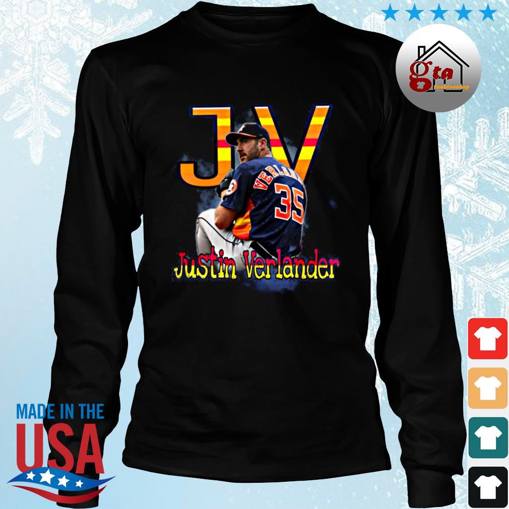 JV Baseball Pitcher Justin Verlander Houston Astros 2022 Shirt Longsleeve den