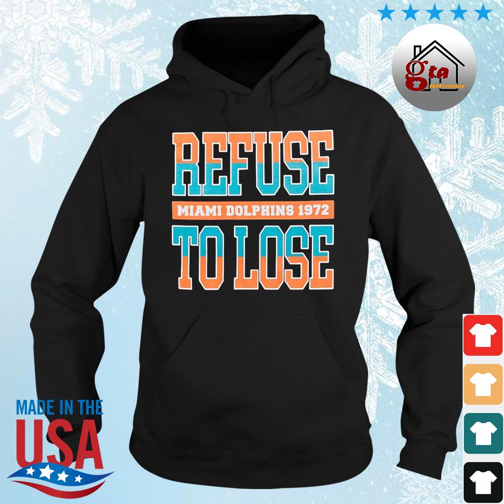 Miami Dolphins Black 50th Anniversary X Andrew Refuse To Lose Shirt hoodie