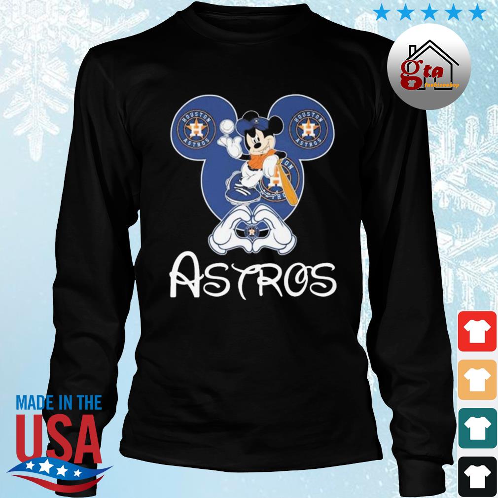 Mickey Mouse I Love Houston Astros 2022 Shirt Longsleeve den