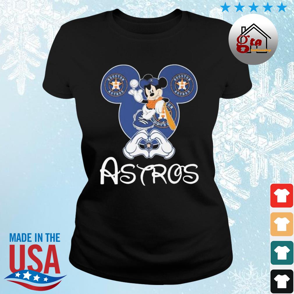 Mickey Mouse I Love Houston Astros 2022 Shirt ladies