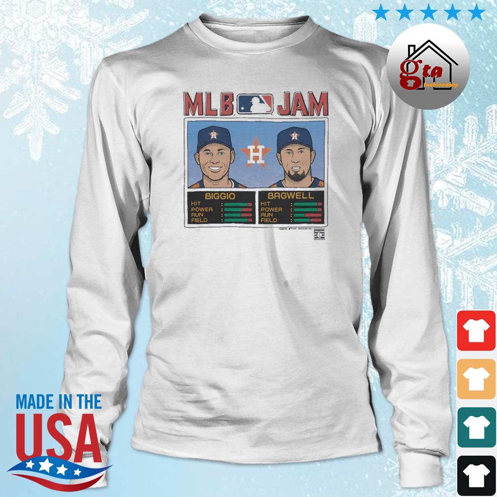 MLB Jam Astros Biggio And Bagwell 2022 Shirt Longsleeve trang